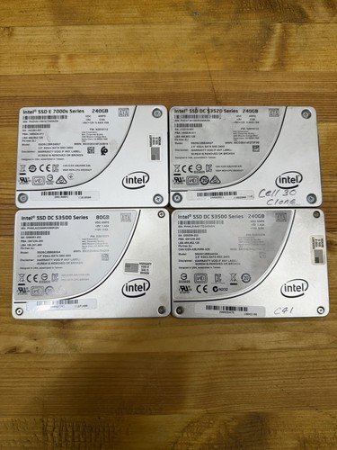 Lot intel ssd 240gb 80gb - 4,