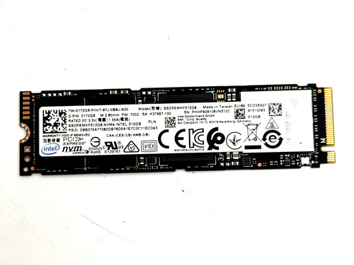 Intel 512gb nvme internal - m.2,