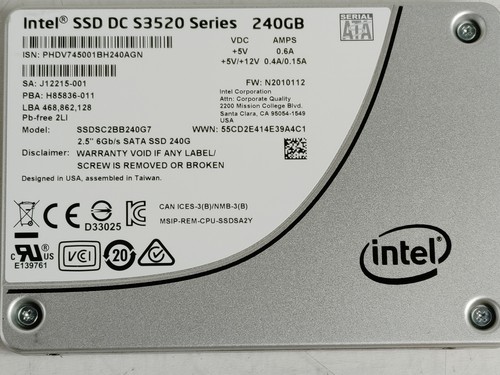 Intel s3520 ssdsc2bb240g7 240 - intel,