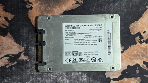 Intel pro 2500 ssdsc2bf256a5 - intel,