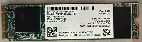 Intel 240gb 2280 internal - 2280,