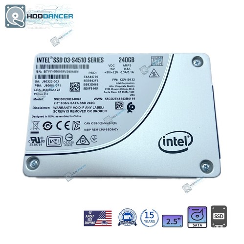 Ssdsc2kb240g801 intel s4510 - intel, d3-s4510