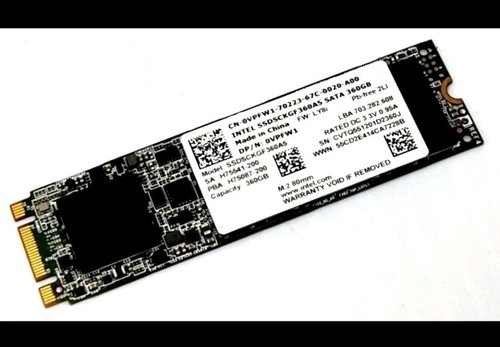 Intel 360gb sata ssd solid - 360gb, m.2