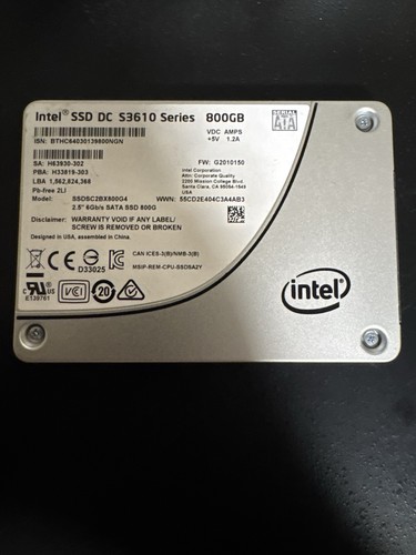 Intel s3610 series - series, 800gb