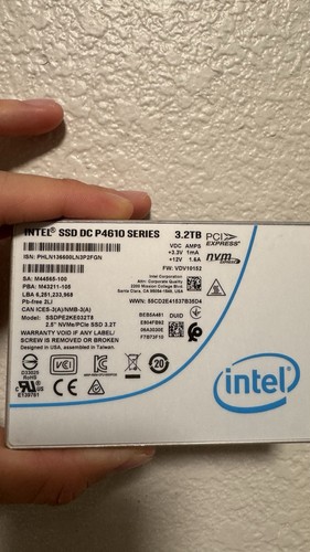 Intel p4610 2tb 5 nvme - 2.5",
